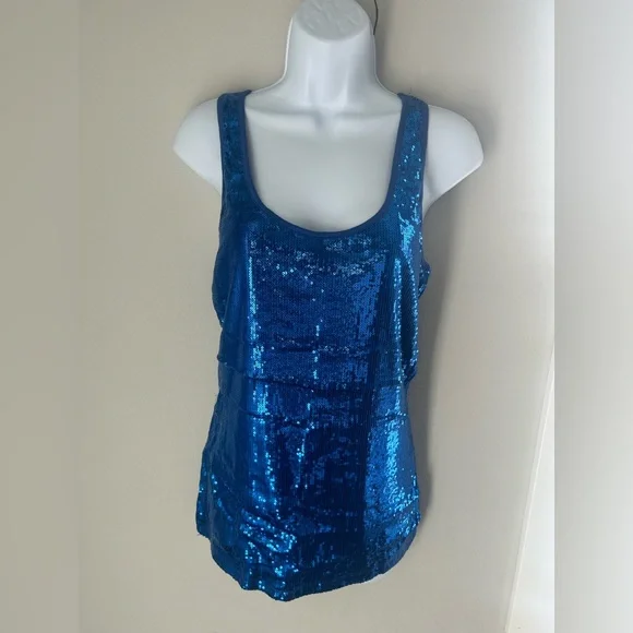Blue Racerback Tank Top - Picture 2 of 3